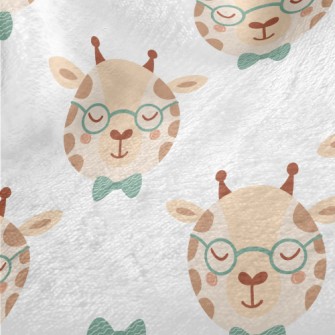 Giraffe Wearing Glasses And Bo Minky