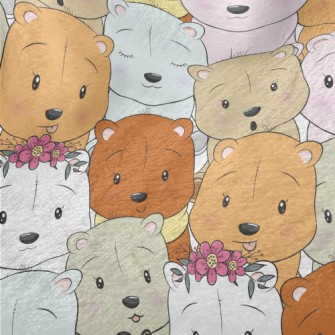 Various Stuffed Bears Minky