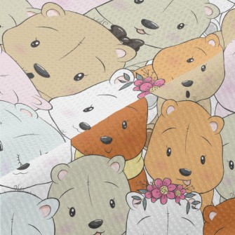 Various Stuffed Bears Piqué