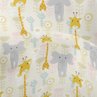 Cute And Funny Baby Animals Lightweight Performance Linen