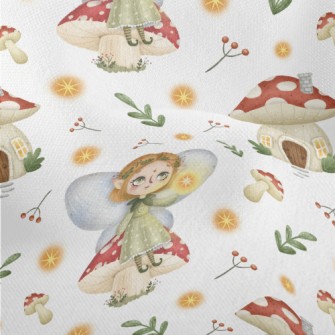 The Elf Sits On The Mushroom H Lightweight Performance Linen