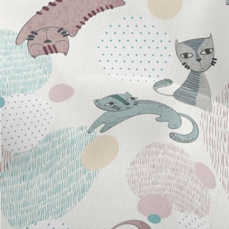 Naughty Cat With Unique Painti Lightweight Performance Linen