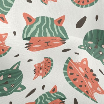 Fusion Of Cat And Watermelon Lightweight Performance Linen