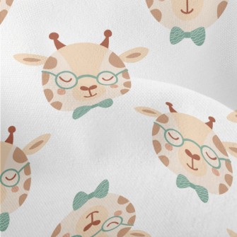 Giraffe Wearing Glasses And Bo Lightweight Performance Linen