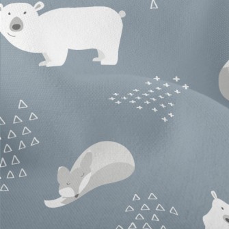 Minimalist Style Fox And Bear Lightweight Performance Linen
