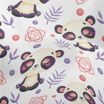 Panda In Meditation Lightweight Performance Linen