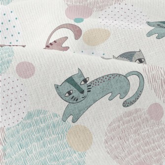 Naughty Cat With Unique Painti Modern Jersey