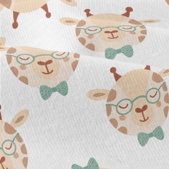 Giraffe Wearing Glasses And Bo Modern Jersey