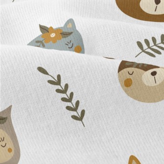 Cute Animals Wearing Wreaths Modern Jersey