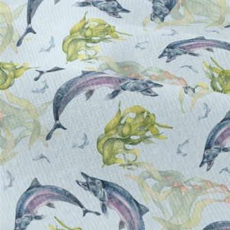 Fish And Plants In The Underwa Modern Jersey