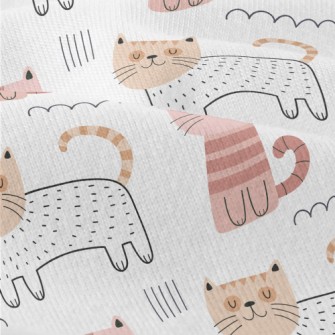 Smiling Cat In Unique Style Modern Jersey