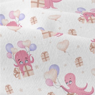 Octopus With Balloons And Gift Modern Jersey