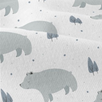 Big Gray Bear Beside Pine Tree Modern Jersey