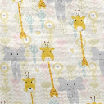 Cute And Funny Baby Animals Pongee