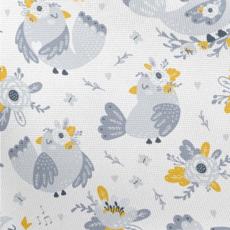 Happy Birds Are Singing Pongee