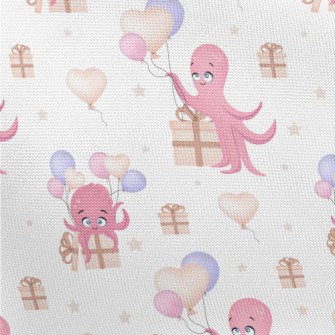 Octopus With Balloons And Gift Pongee