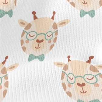 Giraffe Wearing Glasses And Bo Stretch Jersey