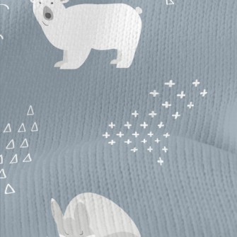 Minimalist Style Fox And Bear Stretch Jersey