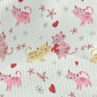Cute Cat Sharing Love Stretch Jersey
