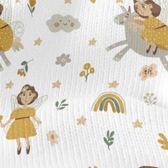 Elf Fairy Riding A Unicorn Stretch Jersey