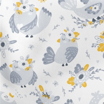 Happy Birds Are Singing Lightweight Cotton Poplin