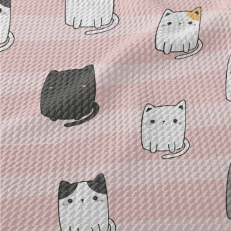 Small Harmless Cat Birdseye Piqué