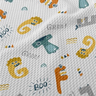 English Letters That Turn Into Birdseye Piqué