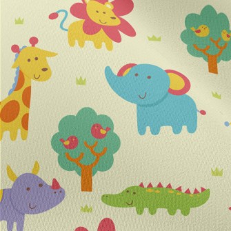 Cute And Adorable African Anim Chiffon