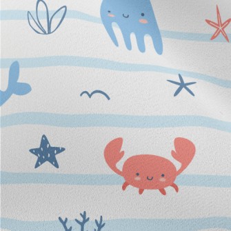 Cute And Gentle Sea Creatures Chiffon