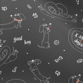 American Cartoon Dog Chiffon