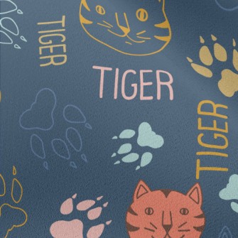 Simple Color Line Cat Chiffon