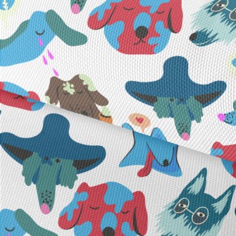 Colorful Graffiti Dog Waterproof Oxford