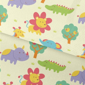 Cute And Adorable African Anim Waterproof Oxford