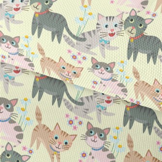 Gentle And Cute Cat Waterproof Oxford