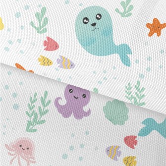 Cute And Lovely Marine Creatur Waterproof Oxford