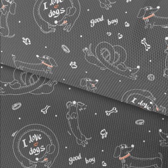 American Cartoon Dog Waterproof Oxford