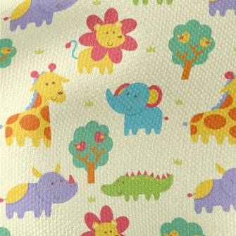 Cute And Adorable African Anim Waterproof Canvas