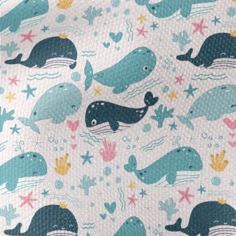 Cute Whale Painting Waterproof Canvas