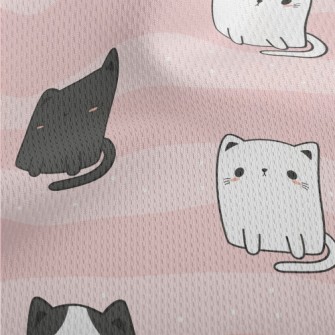 Small Harmless Cat Athletic Mesh Flat Back