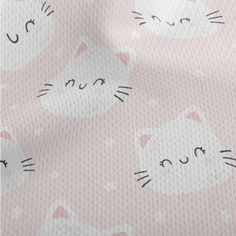 Cat With Gentle Smile Athletic Mesh Flat Back