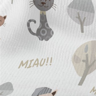 Gentleman Cat And Nightcap Cat Terry