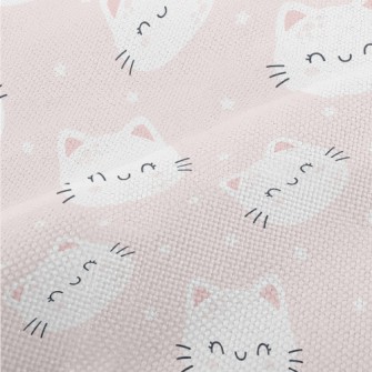 Cat With Gentle Smile Performance Linen