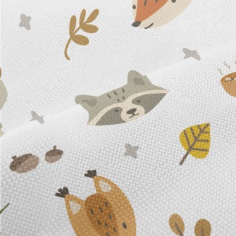 Autumn Cute Animals Performance Linen