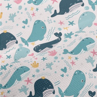 Cute Whale Painting Performance Linen