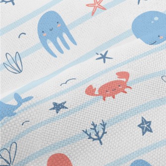 Cute And Gentle Sea Creatures Performance Linen