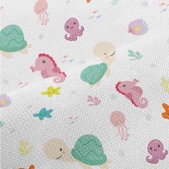 Cute Turtle And Marine Life Performance Linen