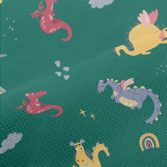 Cartoon Cute Dragon Performance Linen