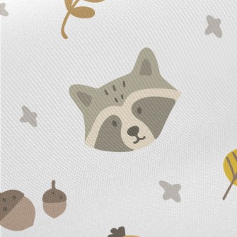 Autumn Cute Animals Twill