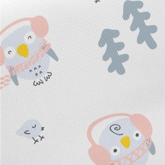Winter Forest Owl Twill