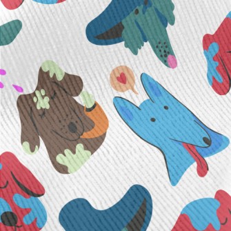 Colorful Graffiti Dog Standard Corduroy
